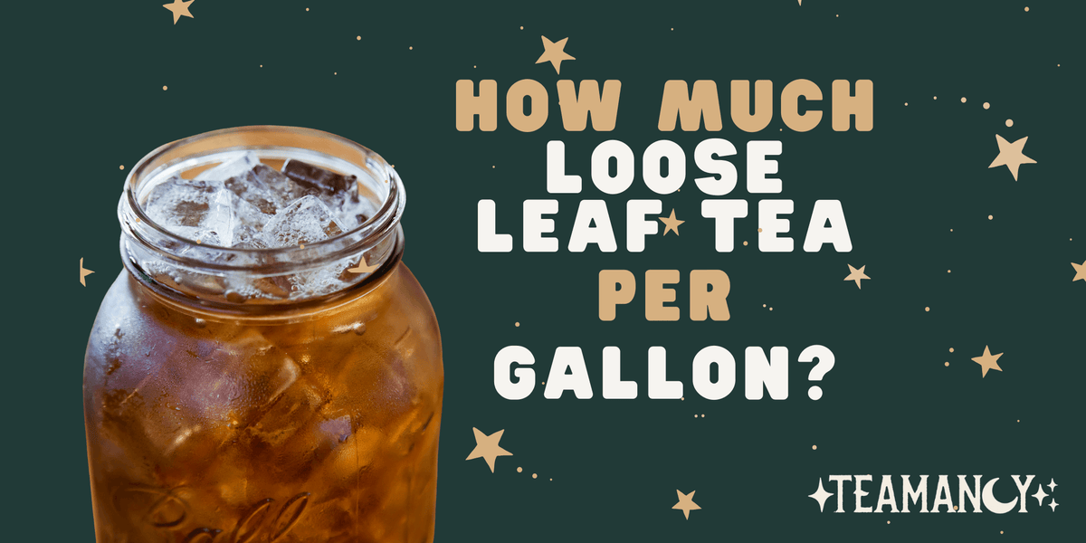How much loose leaf tea per gallon? Teamancy tea's