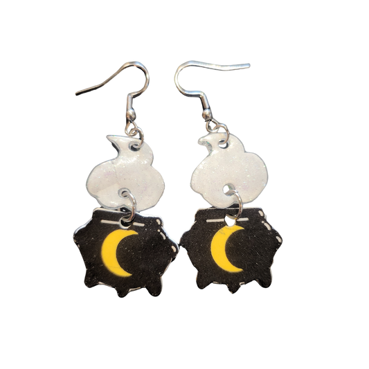 Steaming Cauldron Earrings